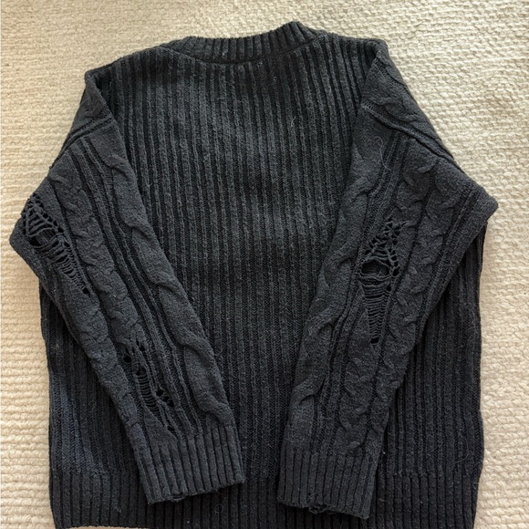 Wild Fable Black Cable Knit Sweater - Picture 2 of 2